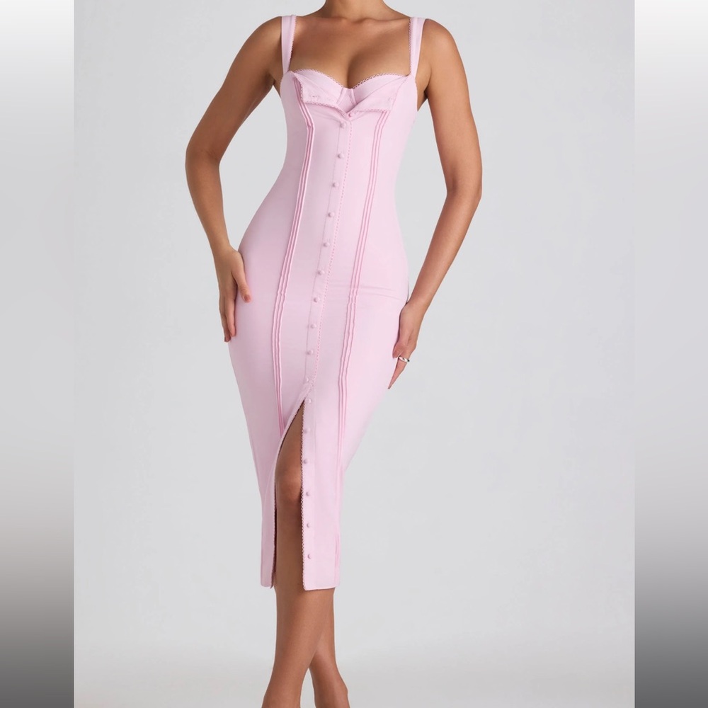 MIDI PINK OH POLLY DRESS